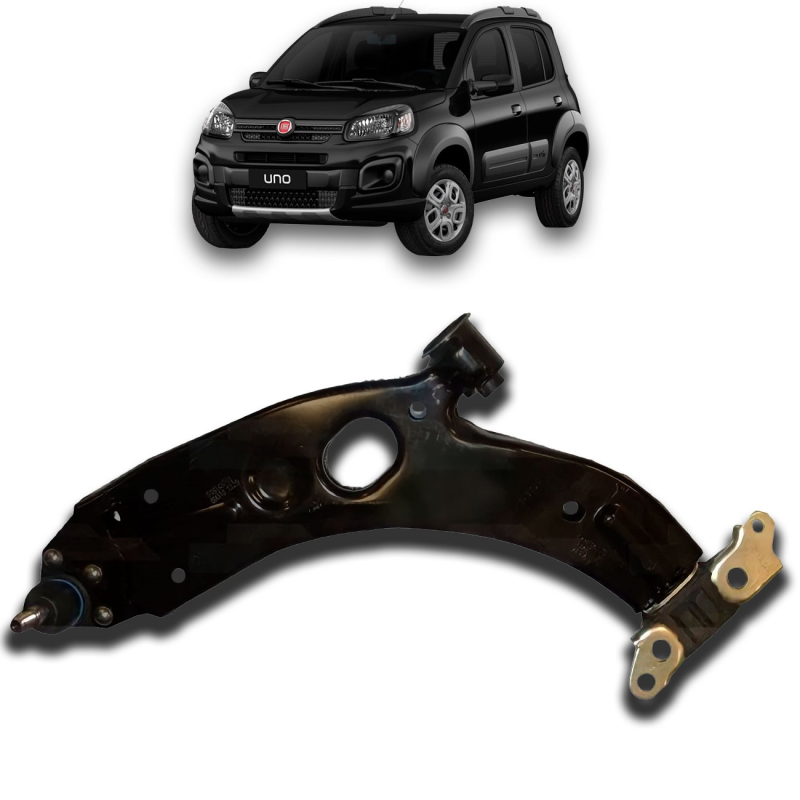 Bandeja Uno Vivace Way 2010 A 2022 Mobi 2016 A 2022 Grand Siena Lado Direito Com Bucha E Mancal Sem Pivo