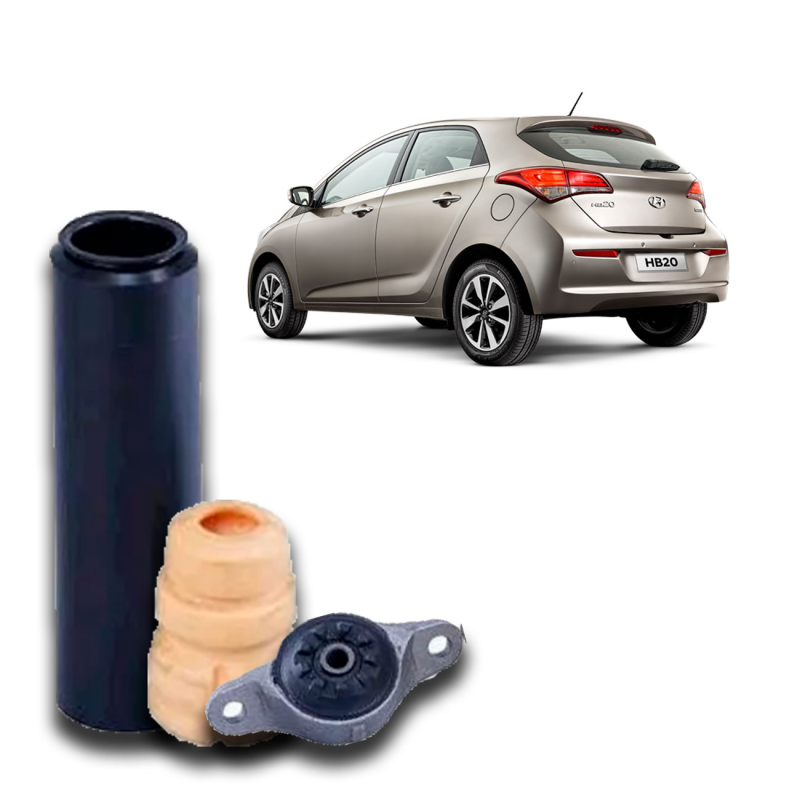 Kit Do Amortecedor Traseiro Hb20 2013 A 2019 (suporte/batente/coifa)