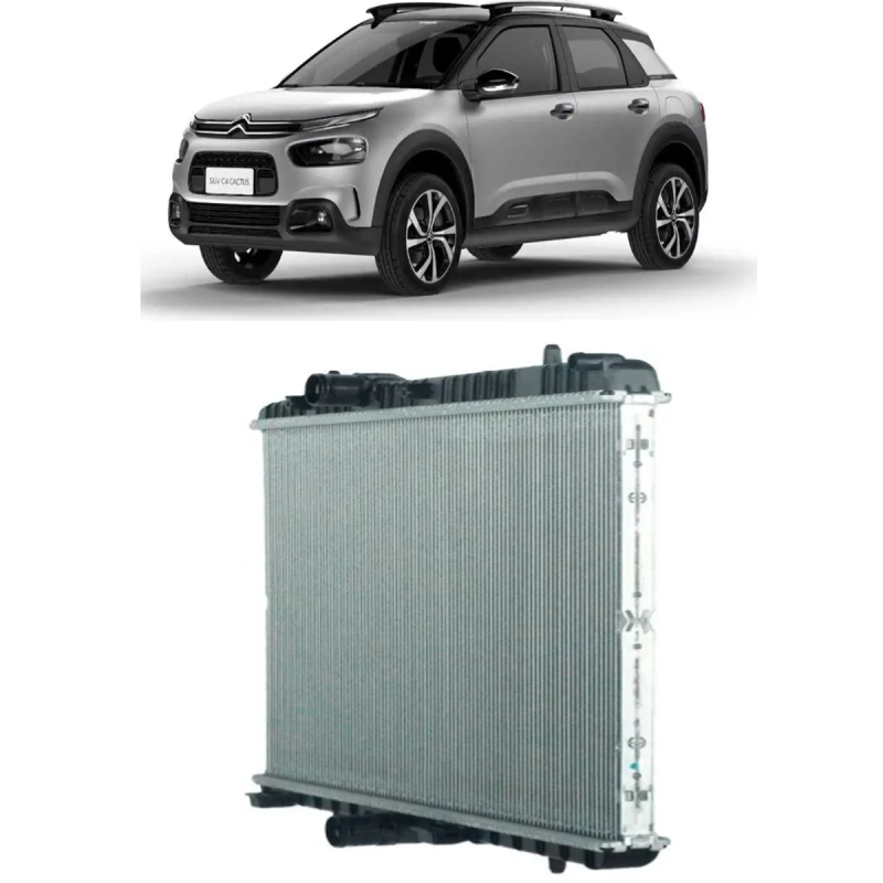 Radiador Original C4 Cactus 1.6 At 2019 A 2022 Peugeot 2008 1.6 At 2019 A 2022 Turbo