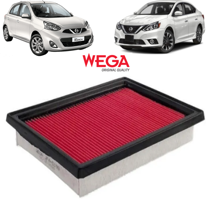 Filtro De Ar Do Motor Sentra 2.0 16v 2014 A 2022