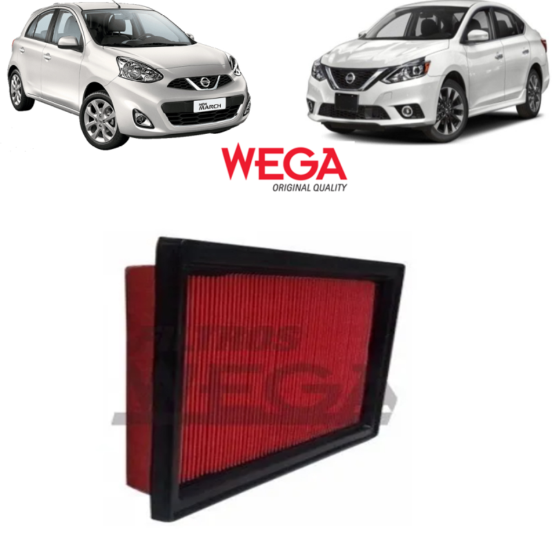 Filtro De Ar Do Motor Sentra 2.0 16v 2014 A 2022