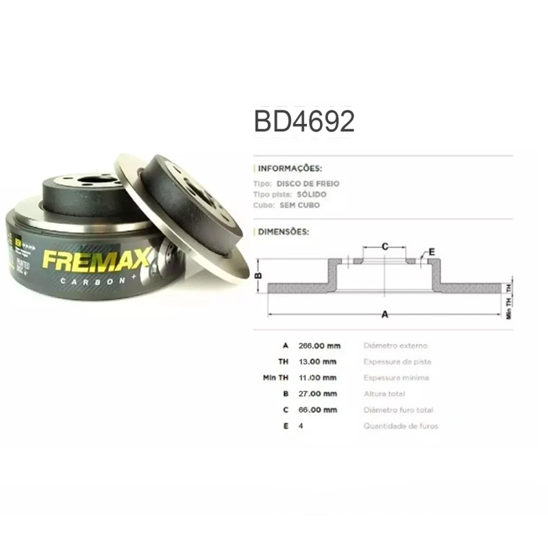 Disco Do Freio Dianteiro Peugeot 206 1.4 2005 A 2008 1.6 1999 A 2008 208 1.5 1.6 2013 A 2016 1.2 2016 A