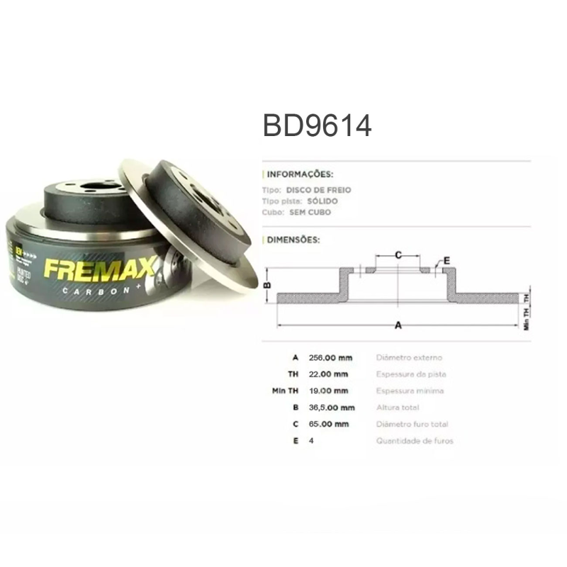 Disco Do Freio Dianteiro Gol Saveiro G5 1.0 1.6 2013/ Up 1.0 2014 A 2022 Ventilado