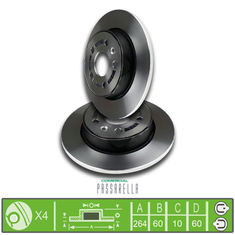 Disco Do Freio Traseiro Cruze 1.4 2017 A 2022 Solido