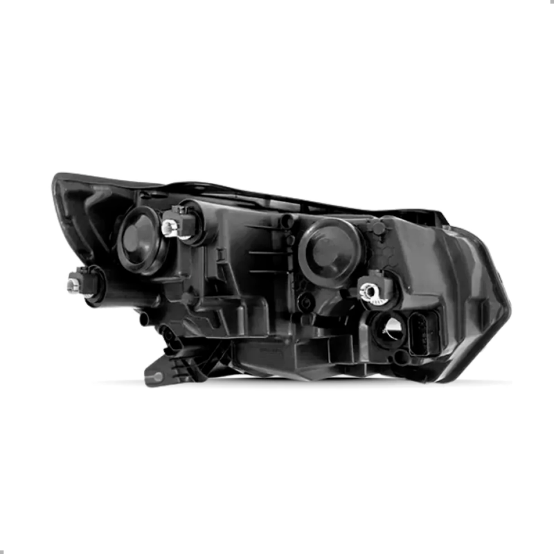 Farol Original Saveiro G7 2017 A 2018 Gol Voyage G8 2019 A 2022 Lado Esquerdo Com Friso Preto