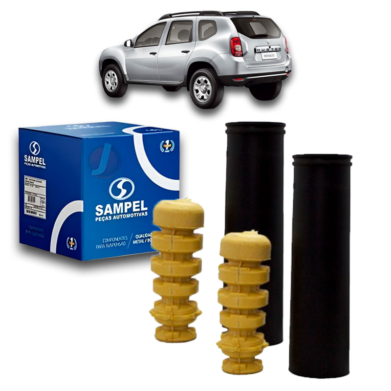 Kit Do Amortecedor Traseiro Duster 4x2 2012 A 2022 Logan Sandero 2008 A 2022 (bat/coi) - Par