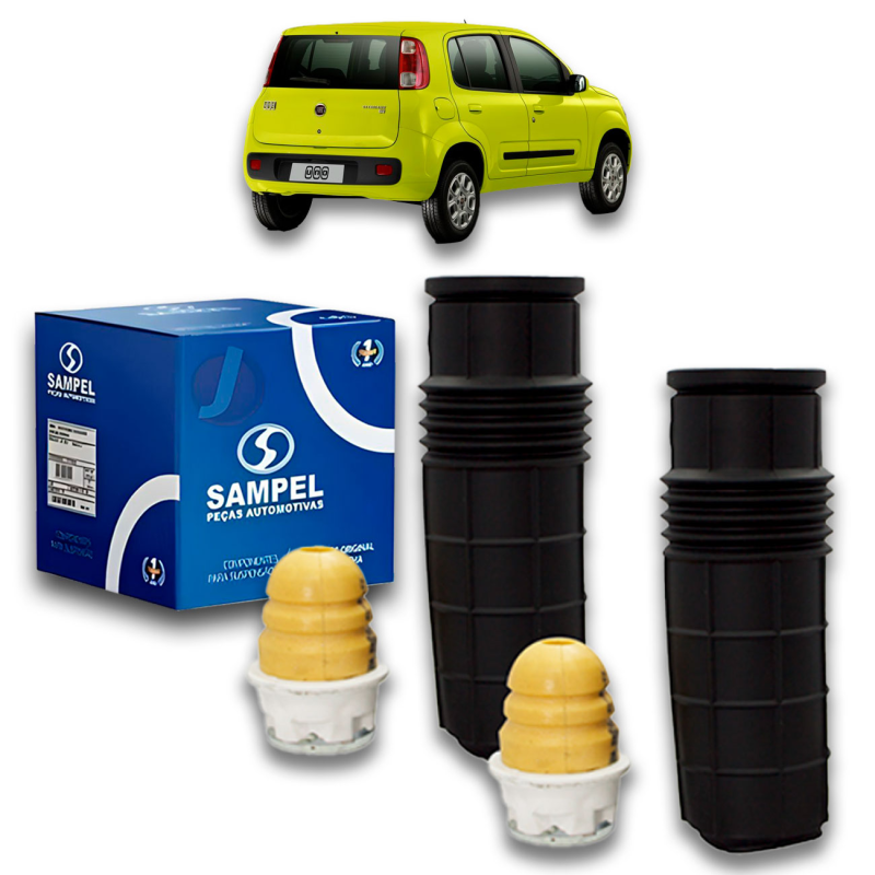 Kit Do Amortecedor Traseiro Uno Drive Vivace Way 2012 A 2022 Palio Attractive 2012 A 2016 (bat/coi) - Pa