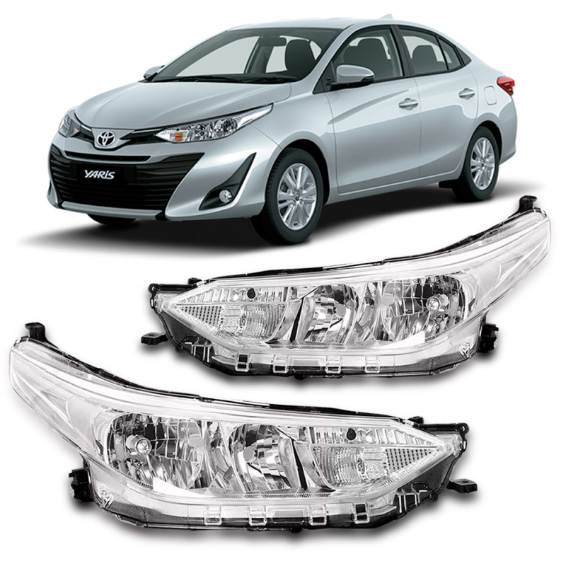 Farol Yaris 2018 A 2022 Lado Direito Cromado (r29074)