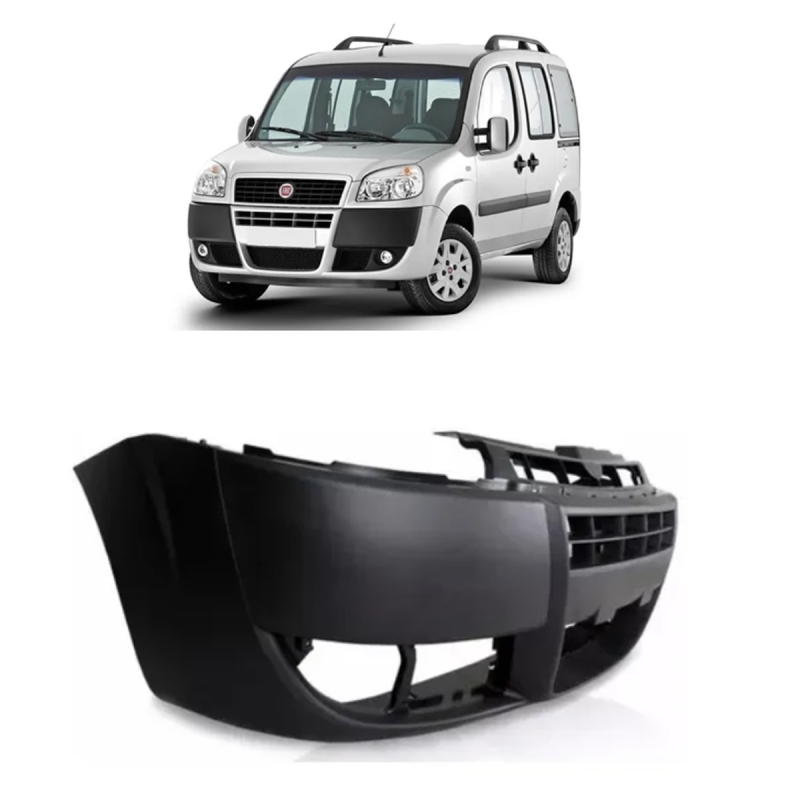 Parachoque Dianteiro Doblo 2010 A 2022 Preto Texturizado (c065253)