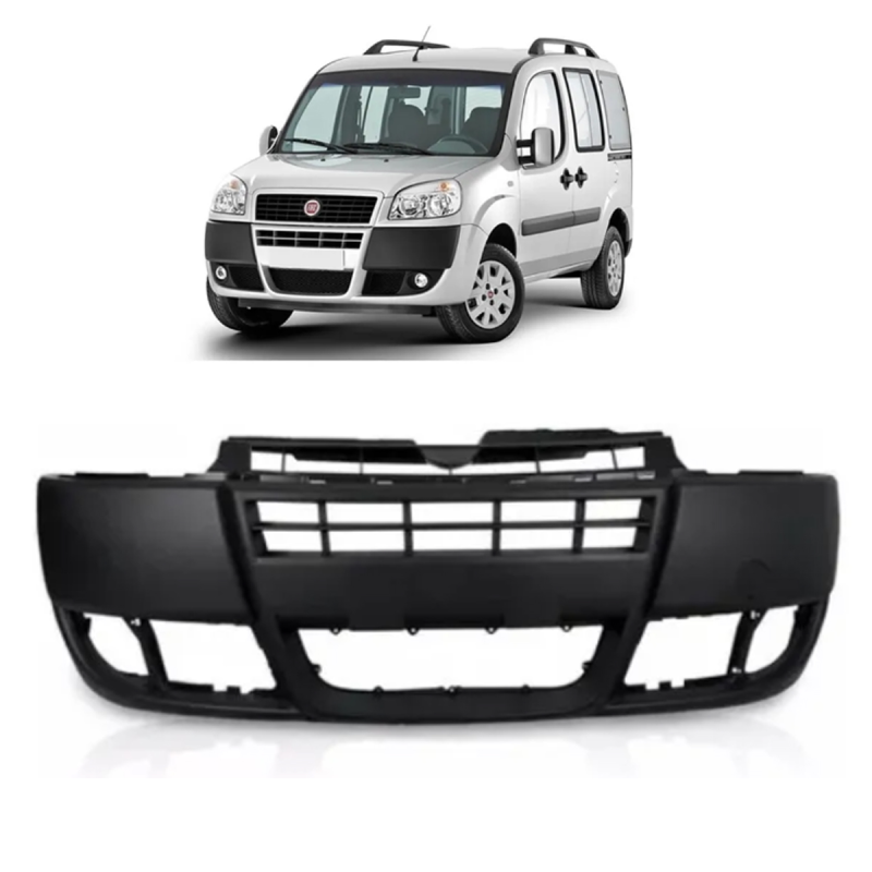 Parachoque Dianteiro Doblo 2010 A 2022 Preto Texturizado (c065253)