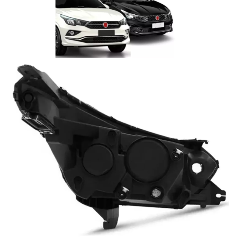 Farol Argo Cronos 2017 A 2021 Lado Esquerdo Com Led (c059590) (r29203)