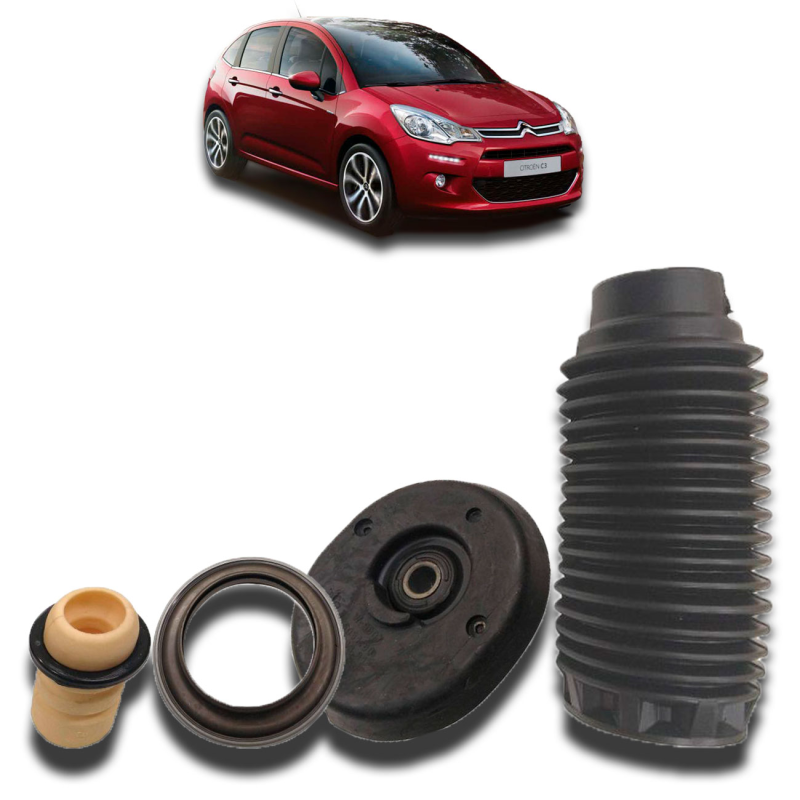 Kit Do Amortecedor Dianteiro Peugeot 208 2013 A 2022 Citroen C3 2012 A 2022 Aircross 2012 A 2022 (bat/ca
