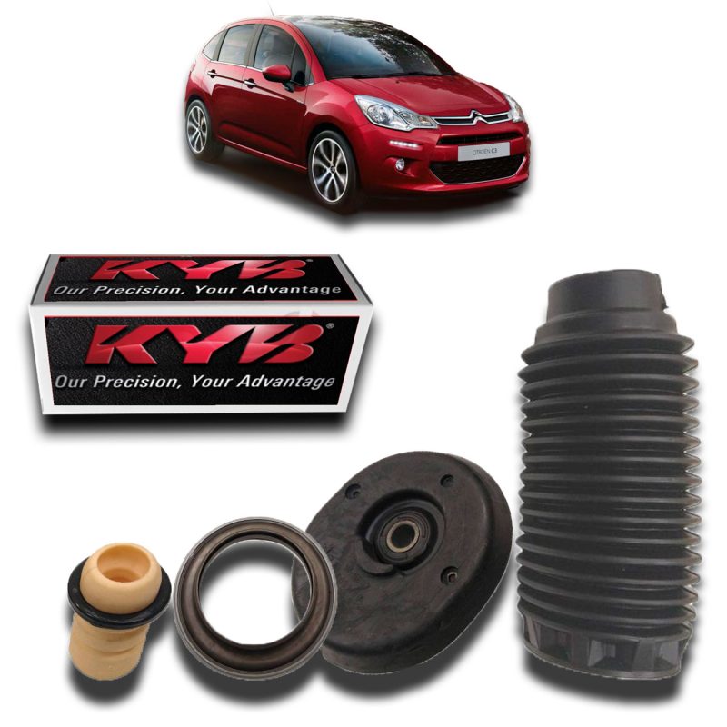 Kit Do Amortecedor Dianteiro Peugeot 208 2013 A 2022 Citroen C3 2012 A 2022 Aircross 2012 A 2022 (bat/ca