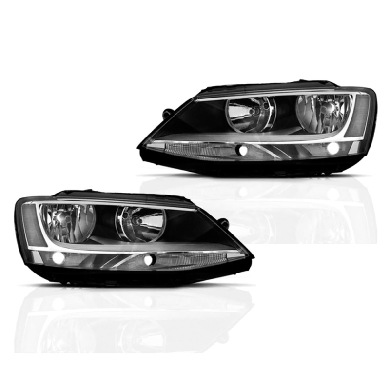 Farol Jetta 2011 A 2015 Lado Direito Regulador Manual Sem Led E Projetor(r20138)