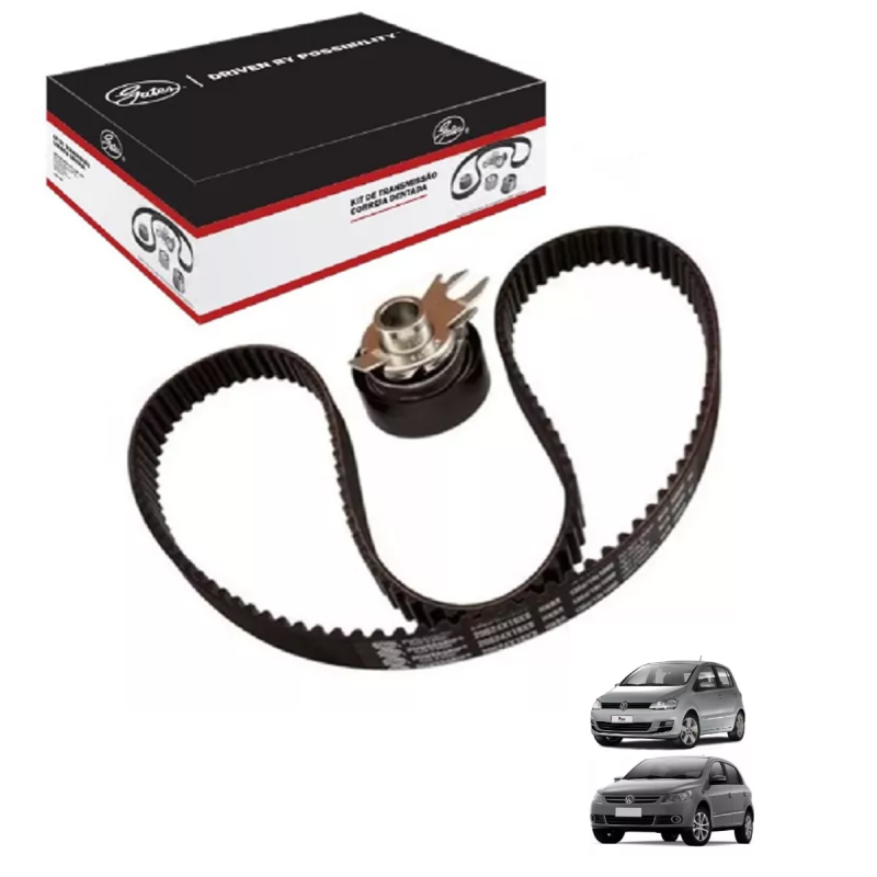 Kit Correia Dentada E Tensionador Fox Space Fox 1.0 1.6 2003 A 2014 Gol Saveiro Voyage 1.0 1.6 G3 G4 G5