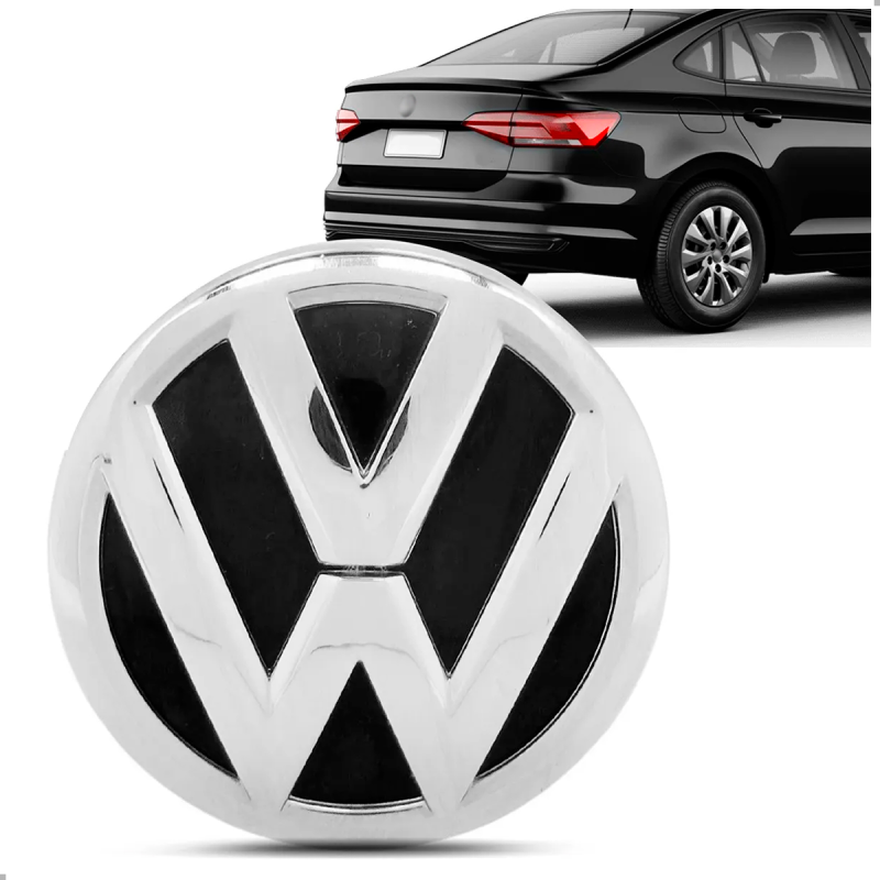 Emblema Vw Da Tampa Traseira Do Porta Mala Original Polo Virtus 2017 A 2022