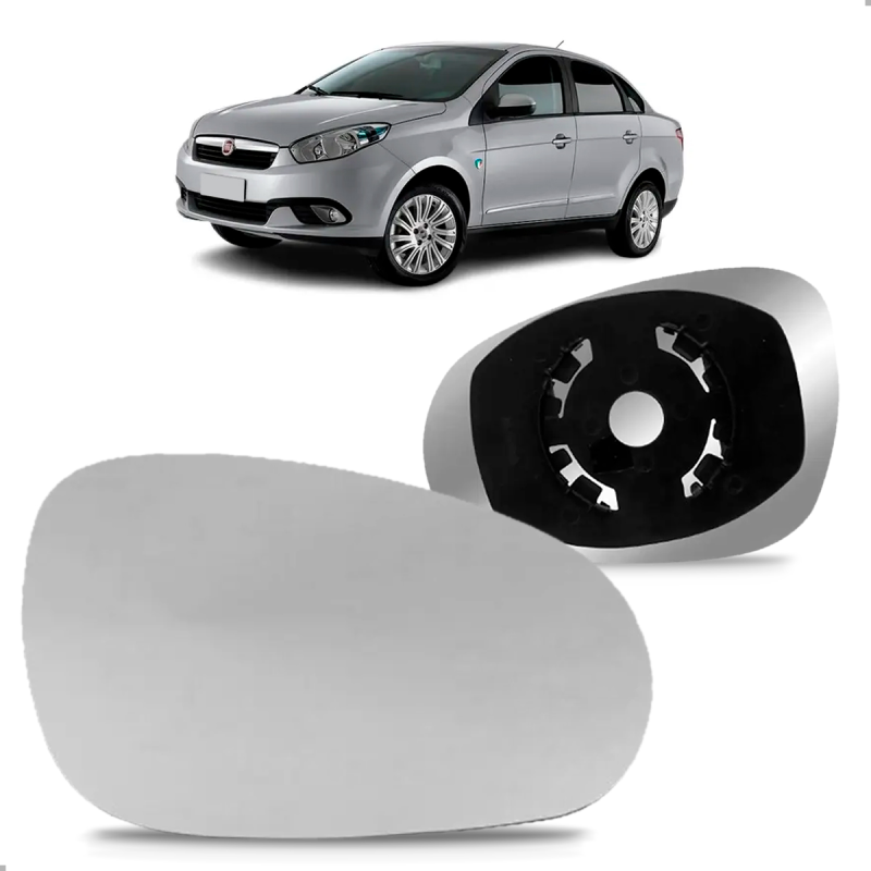 Lente Com Base Do Retrovisor Palio Attravtive 2012 A 2016 Grand Siena 2012 A 2022 Lado Direito