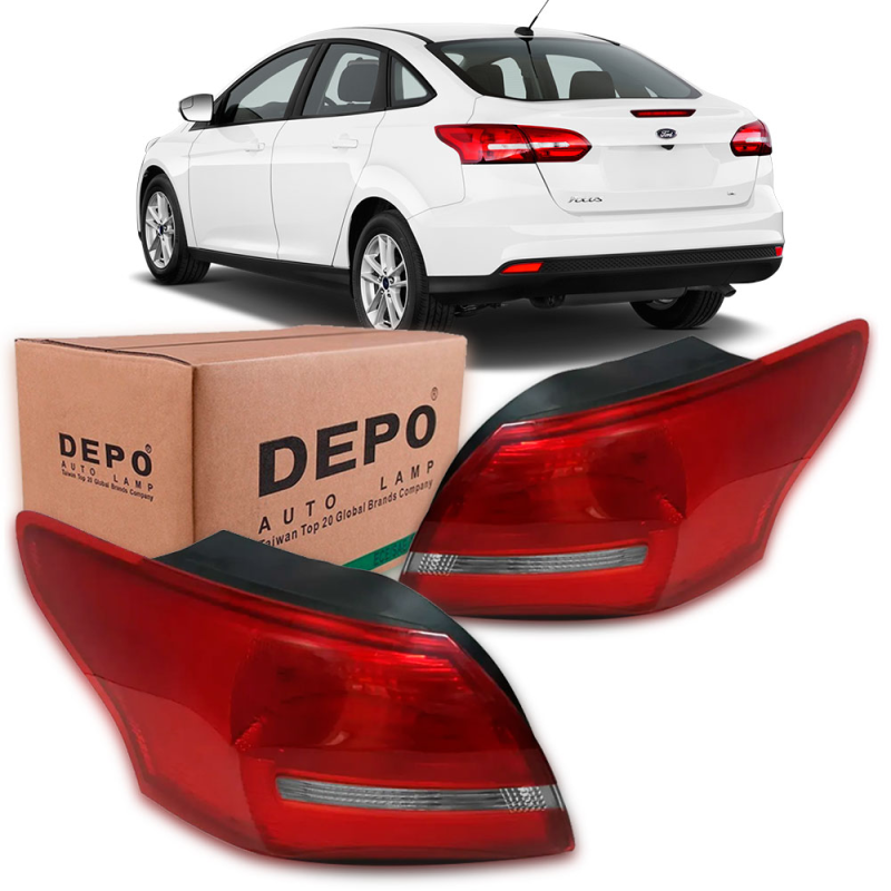 Lanterna Traseira Focus Sedan 2016 A 2019 Lado Direito Canto Sem Led (r26140)