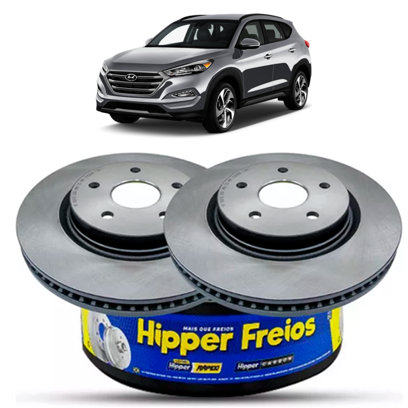 Disco Do Freio Dianteiro Tucson 1.6 2017 A 2022 Sportage 2.0 2016 A 2022 Ventilado Sem Cubo