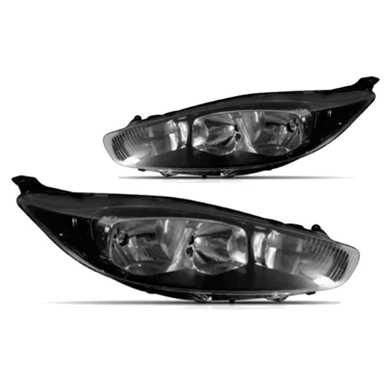 Farol New Fiesta 2013 A 2016 Lado Direito Mascara Negra (r24364)(c45806)