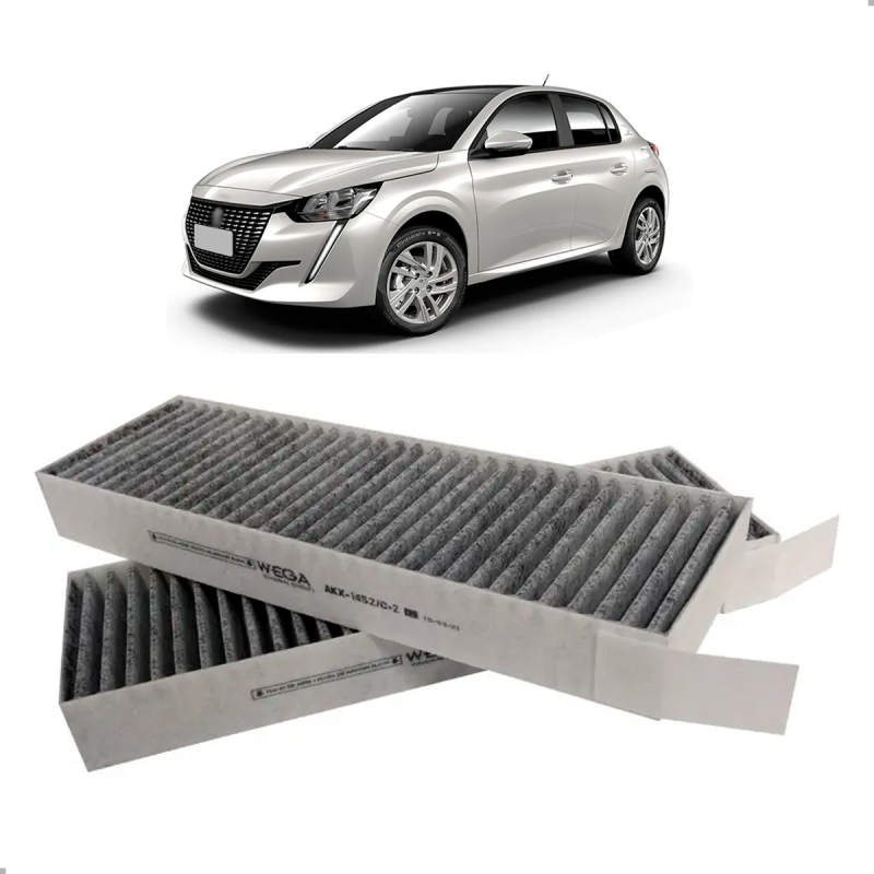 Filtro De Ar Da Cabine Citroen C3 1.0 1.6 2023 Peugeot 208 1.0 2023 1.6 2021 A 2023 Com Carvao