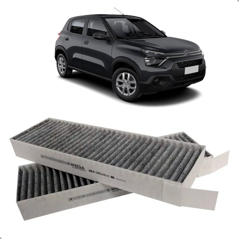 Filtro De Ar Da Cabine Citroen C3 1.0 1.6 2023 Peugeot 208 1.0 2023 1.6 2021 A 2023 Com Carvao
