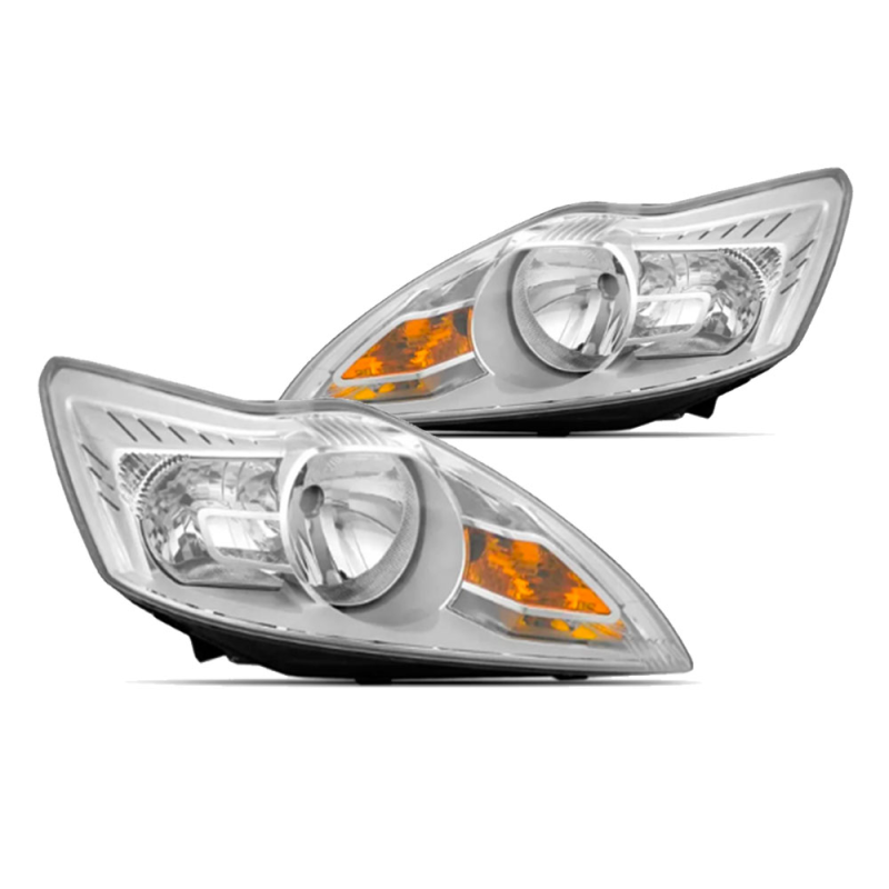 Farol Focus 2009 A 2013 Lado Esquerdo Cromado (r31337)