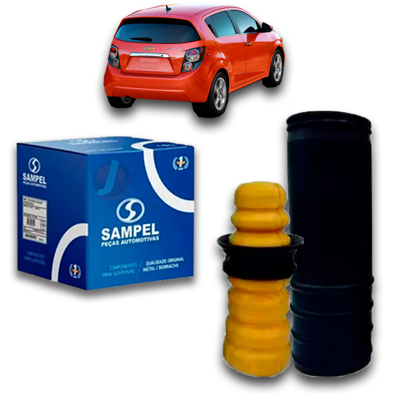 Kit Do Amortecedor Traseiro Onix Prisma 2012 A 2019 Sonic 2012 A 2019