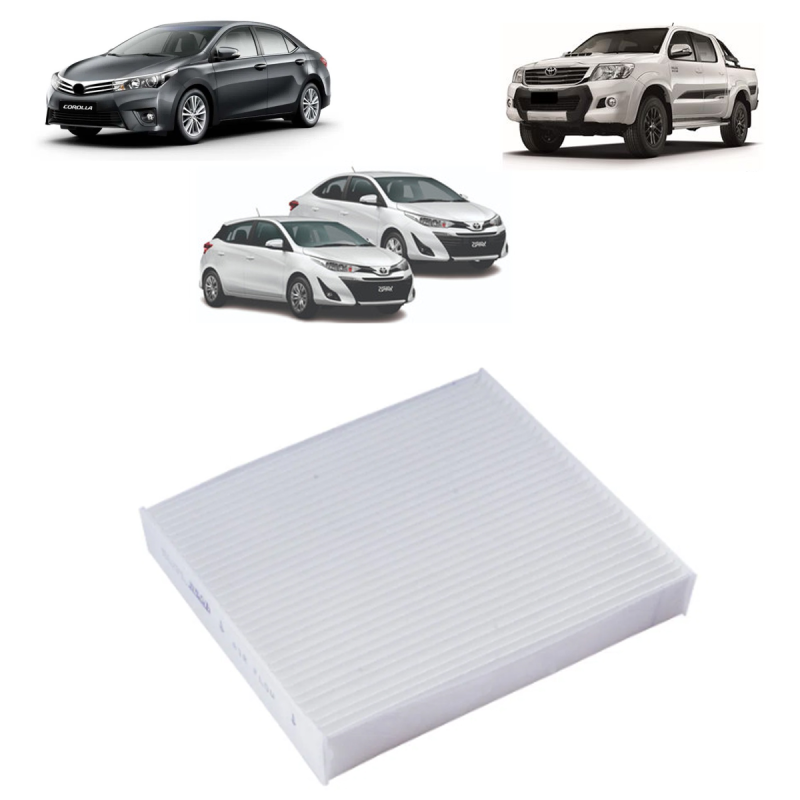 Filtro De Ar Da Cabine Corolla 1.6 1.8 2.0 2008 A 2023 Hilux 2.5 2005 A 2023 Rav4 2.5 2013 A 2023 Sem Ca