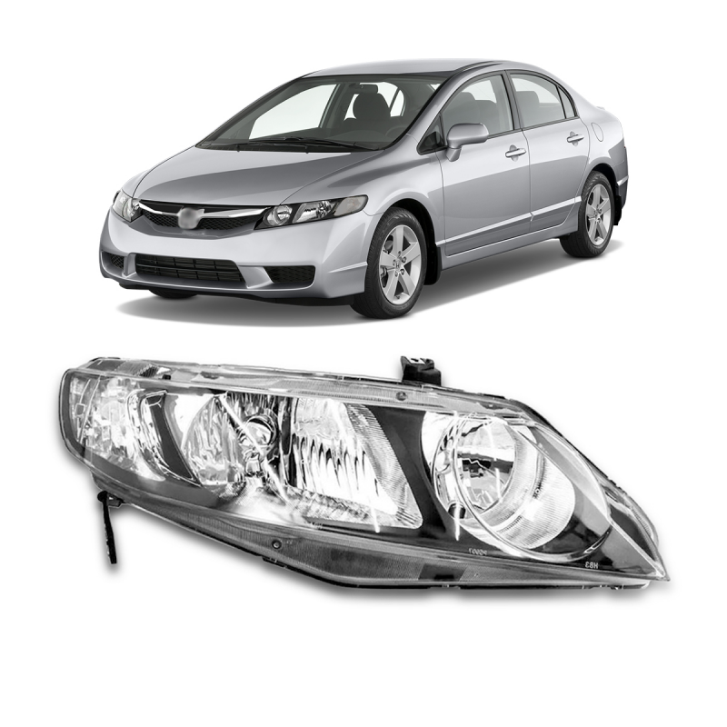 Farol Original Civic 2007 A 2011 Lado Direito
