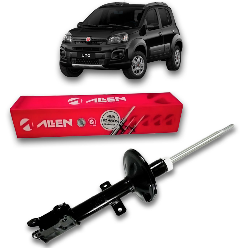 Amortecedor Dianteiro Uno Drive Vivace 2011 A 2022 Palio Attractive 2012 A 2022 Lado Direito Com Barrra