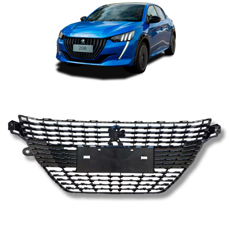 Grade Do Radiador Peugeot 208 2020 A 2022 Sem Friso
