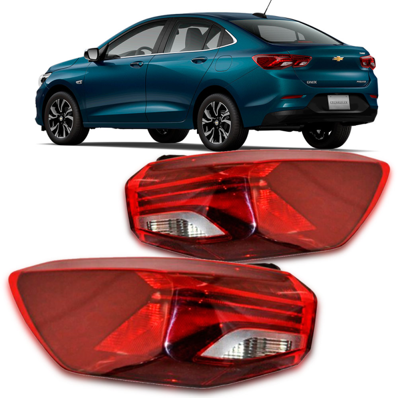 Lanterna Traseira Onix Plus Sedan 2020 A 2023 Lado Esquerdo Canto Sem Led (r31773) (c069840)