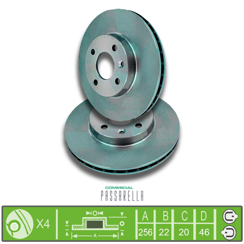 Disco Do Freio Dianteiro Onix Hatch/plus 1.0 2020 A 2022 Spin 1.8 2017 A 2022