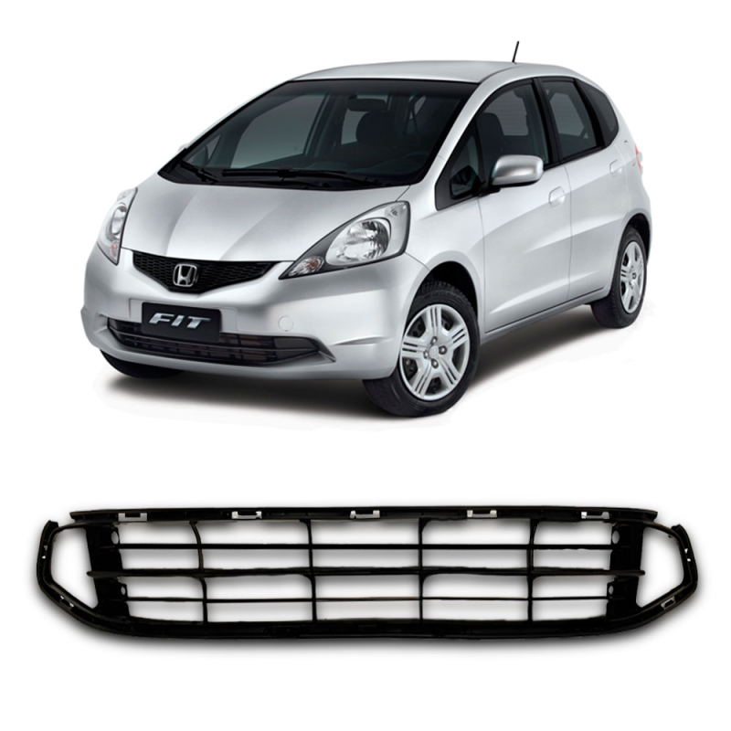 Grade Do Parachoque Fit 2009 A 2012 Preta Texturizada (r23737)