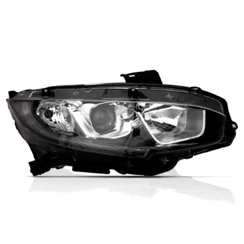Farol Civic 2017 A 2021 Lado Esquerdo Regulador Eletrico Com Projetor E Led (r27247) (c055835)