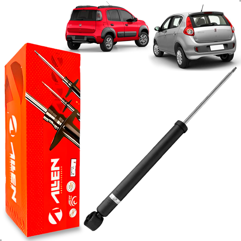 Amortecedor Traseiro Palio Attractive 1.0 1.4 1.6 2012 A 2016 Uno Attractive Way 2010 A 2023 Exceto Spor
