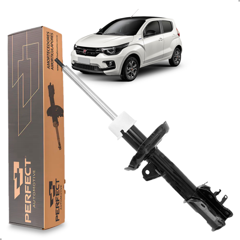 Amortecedor Dianteiro Mobi 2016 A 2022 Lado Esquerdo Com Barra Estabilizadora