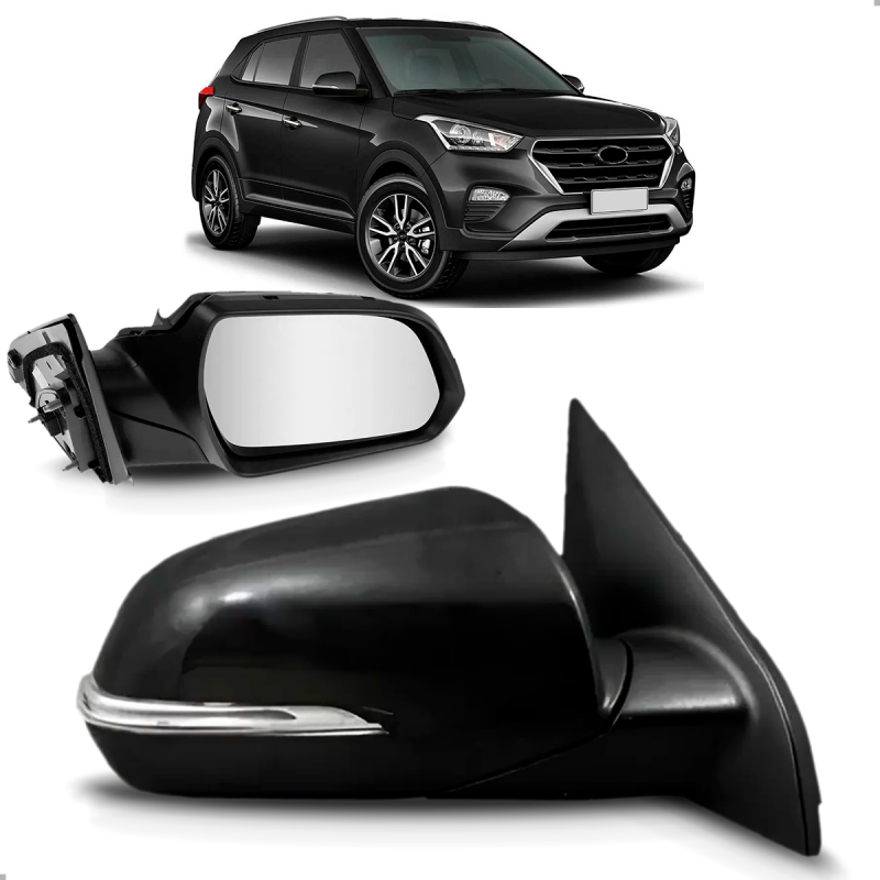 Retrovisor Original Creta 2017 A 2021 Lado Direito Regulador Eletrico Com Pisca