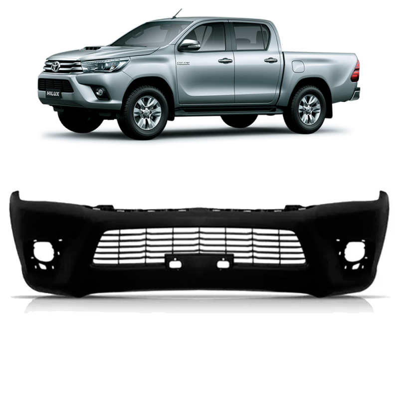 Parachoque Dianteiro Hilux Pickup 4x4 2016 A 2020 Para Pintura Com Grade(r30980)