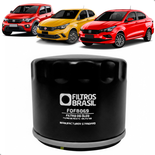 Filtro De Oleo Motor Argo Cronos Mobi Uno Attractive Drive 1.0 1.