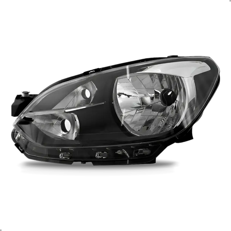 Farol Up 2014 A 2016 Lado Esquerdo Masc Negra Com Friso Preto (sem Drl)