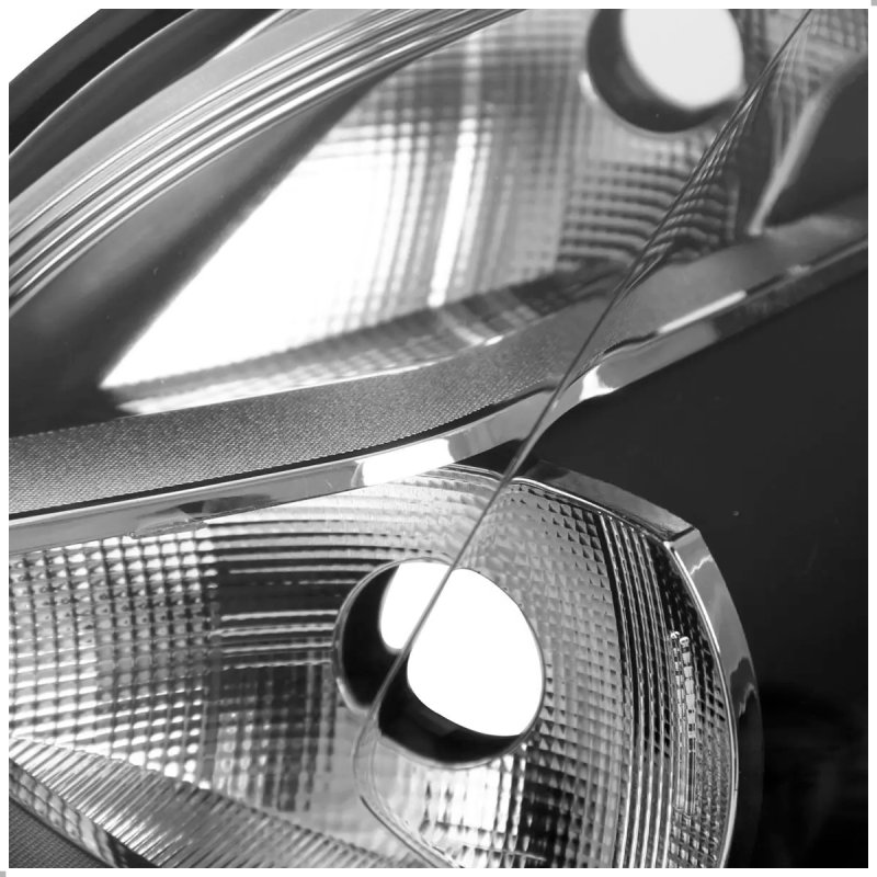 Farol Up 2014 A 2016 Lado Esquerdo Masc Negra Com Friso Preto (sem Drl)