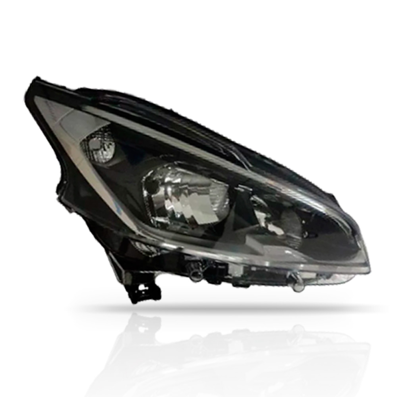 Farol Peugeot 208 2018 A 2019 Mascara Negra Lado Esquerdo