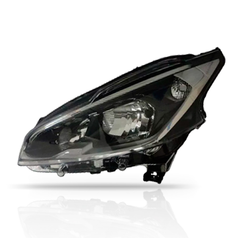 Farol Peugeot 208 2018 A 2019 Mascara Negra Lado Esquerdo