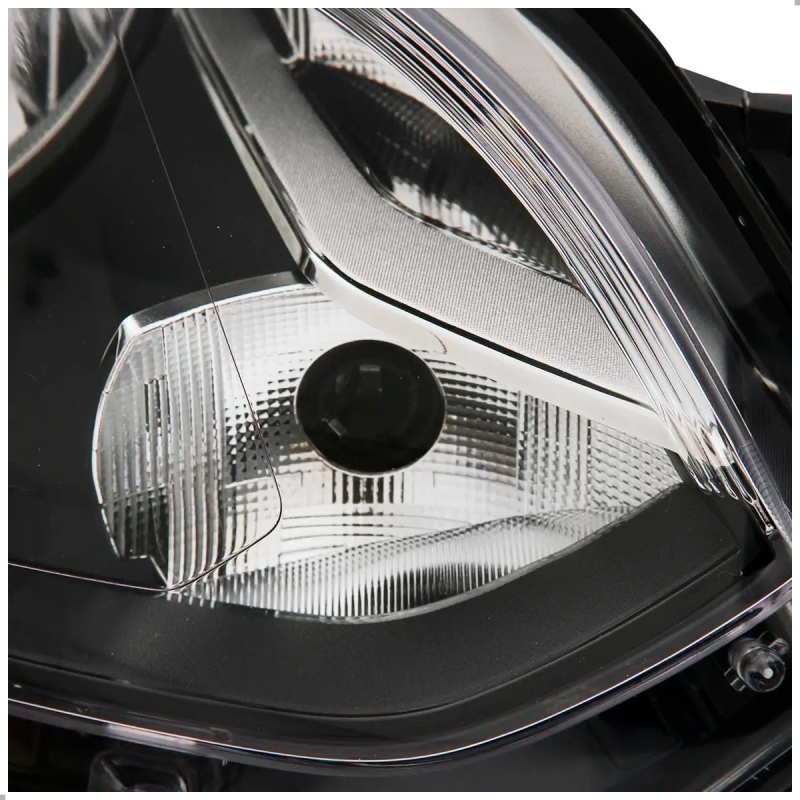 Farol Up 2014 A 2016 Lado Direito Masc Negra Com Friso Preto (sem Drl)