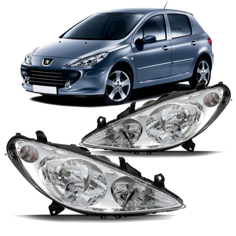 Farol Peugeot 307 2007 A 2012 Lado Direito