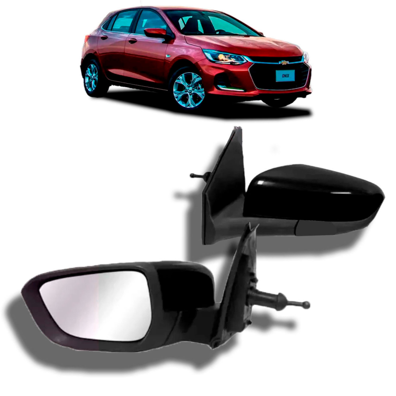 Retrovisor Onix Hatch/plus 2020 A 2023 Lado Direito Com Regulador Manual