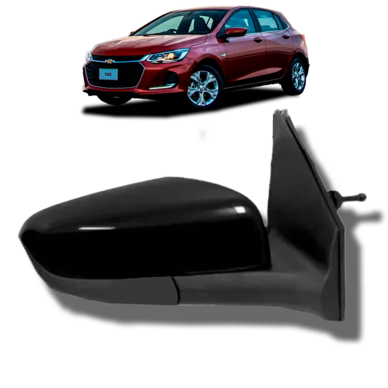 Retrovisor Onix Hatch/plus 2020 A 2023 Lado Esquerdo Com Regulador Manual