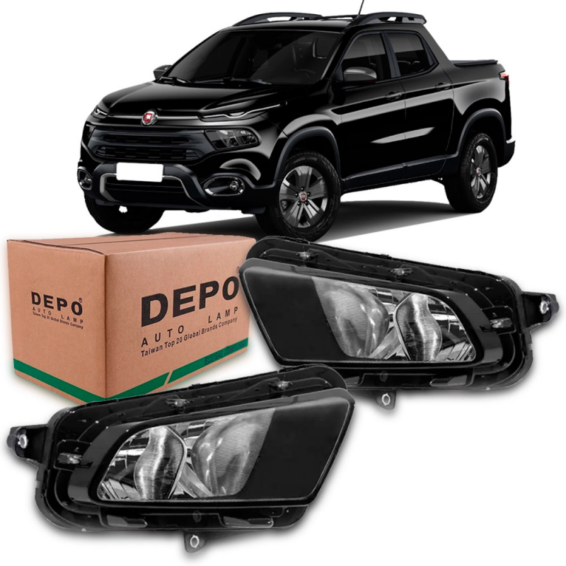 Farol Toro 2016 A 2021 Lado Esquerdo Foco Duplo Cromado Inferior (r29165)